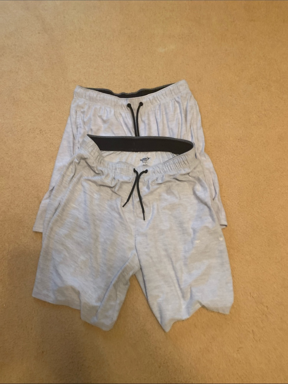 Old Navy Light Gray Athletic Drawstring Shorts